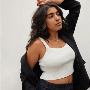 Everlane Cropped Sweater Cami
